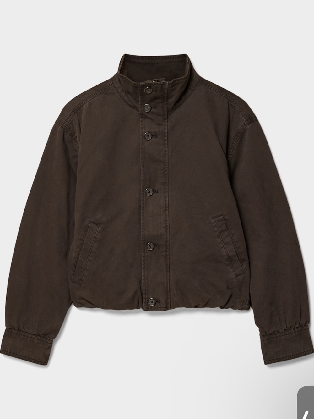 Aritzia Ferris blouson jacket in vintage coco nib brown
